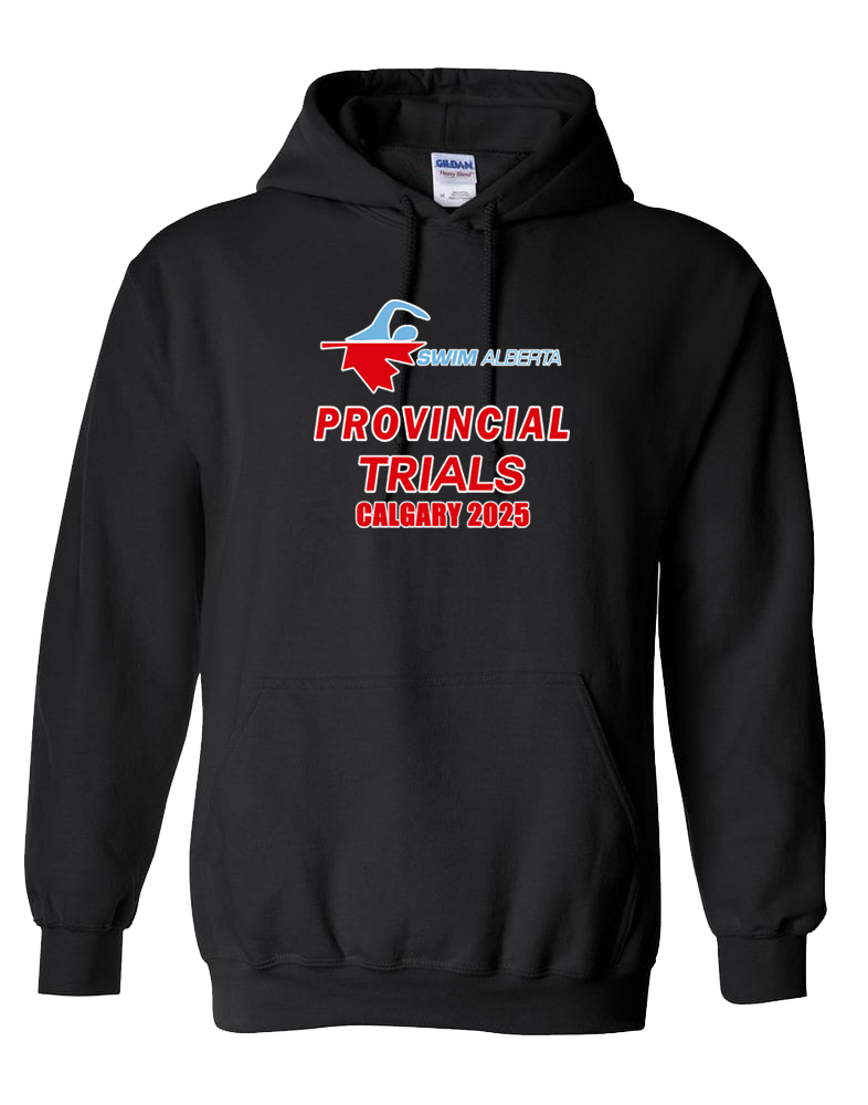 2025 Swim Alberta Provincial Trials Hooded Sweatshirt with Names on the back