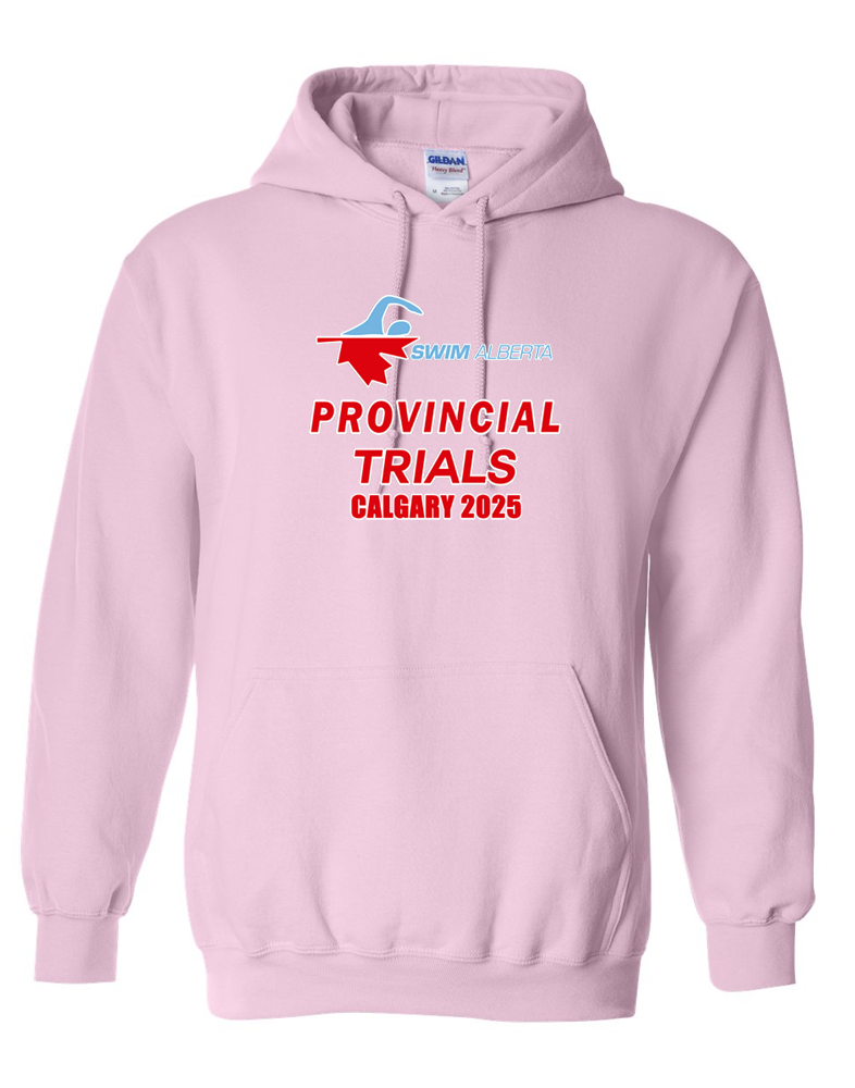 2025 Swim Alberta Provincial Trials Hooded Sweatshirt with Names on the back