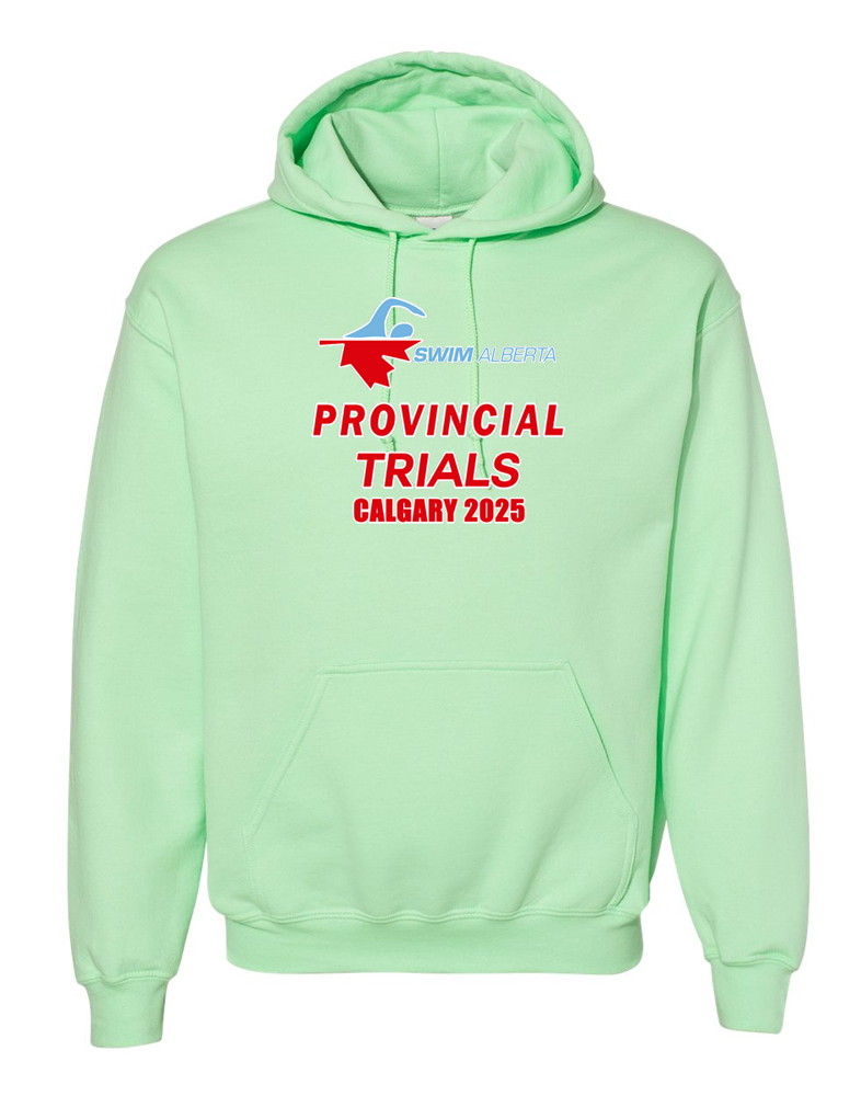 2025 Swim Alberta Provincial Trials Hooded Sweatshirt with Names on the back