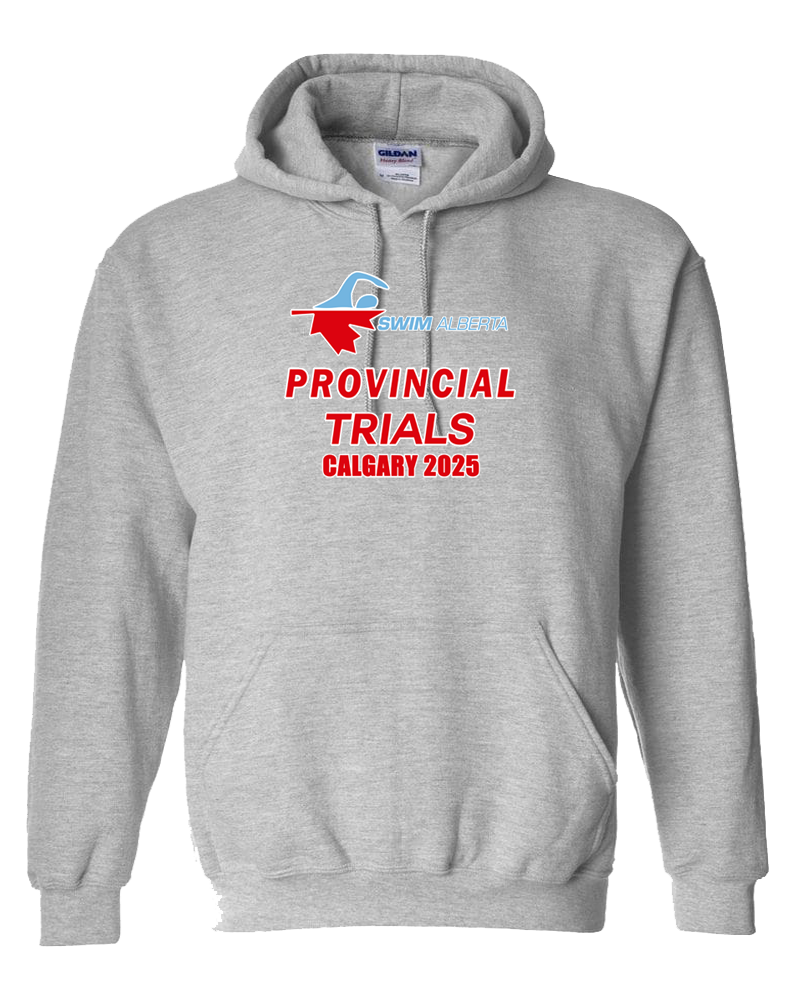 2025 Swim Alberta Provincial Trials Hooded Sweatshirt with Names on the back