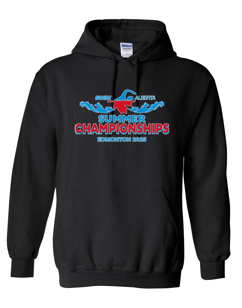 2025 Swim Alberta Summer Provincial Championships Hooded Sweatshirt with Names on the Back