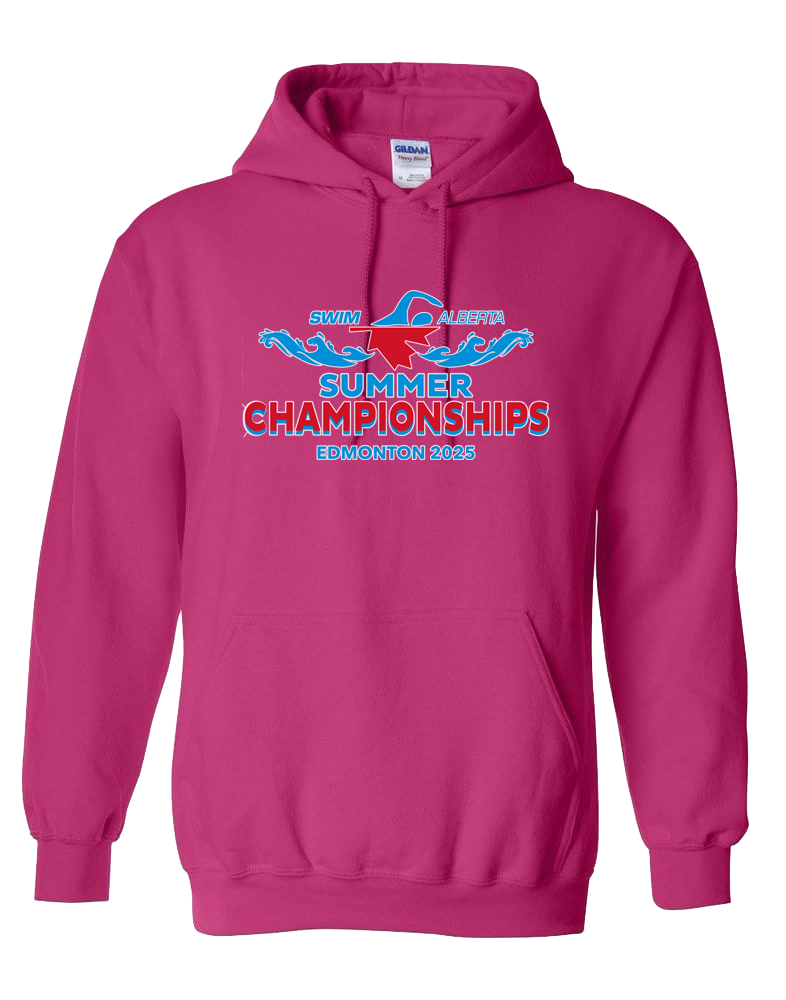 2025 Swim Alberta Summer Provincial Championships Hooded Sweatshirt with Names on the Back