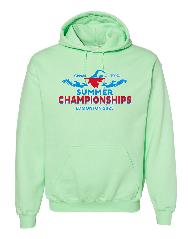 2025 Swim Alberta Summer Provincial Championships Hooded Sweatshirt with Names on the Back