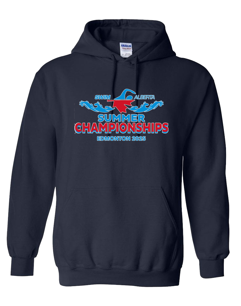 2025 Swim Alberta Summer Provincial Championships Hooded Sweatshirt with Names on the Back