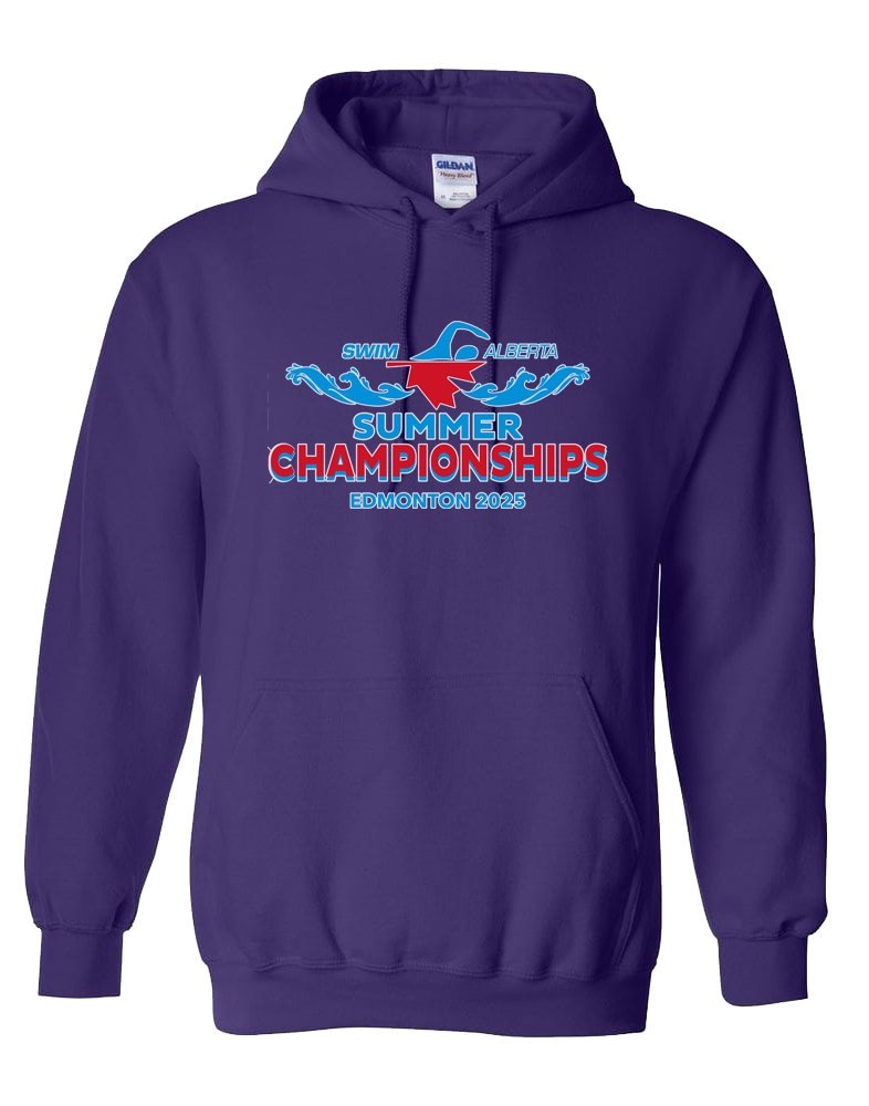 2025 Swim Alberta Summer Provincial Championships Hooded Sweatshirt with Names on the Back