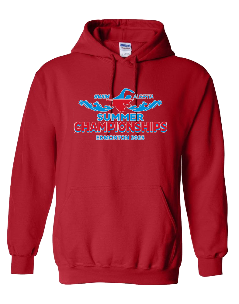 2025 Swim Alberta Summer Provincial Championships Hooded Sweatshirt with Names on the Back