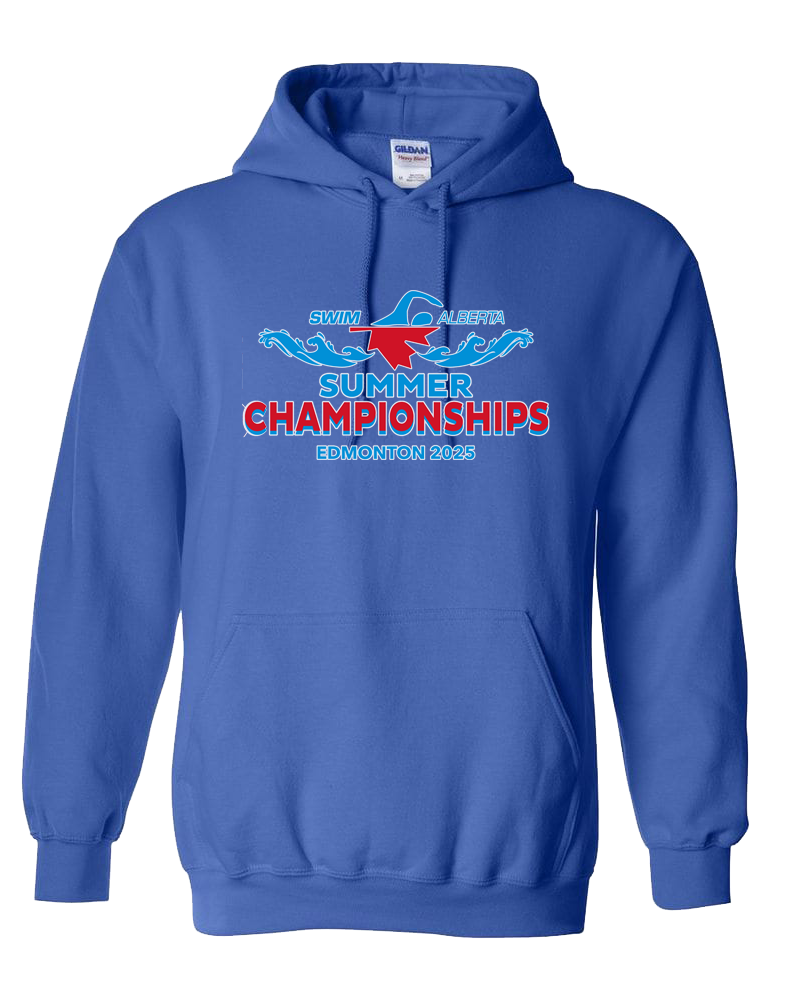 2025 Swim Alberta Summer Provincial Championships Hooded Sweatshirt with Names on the Back