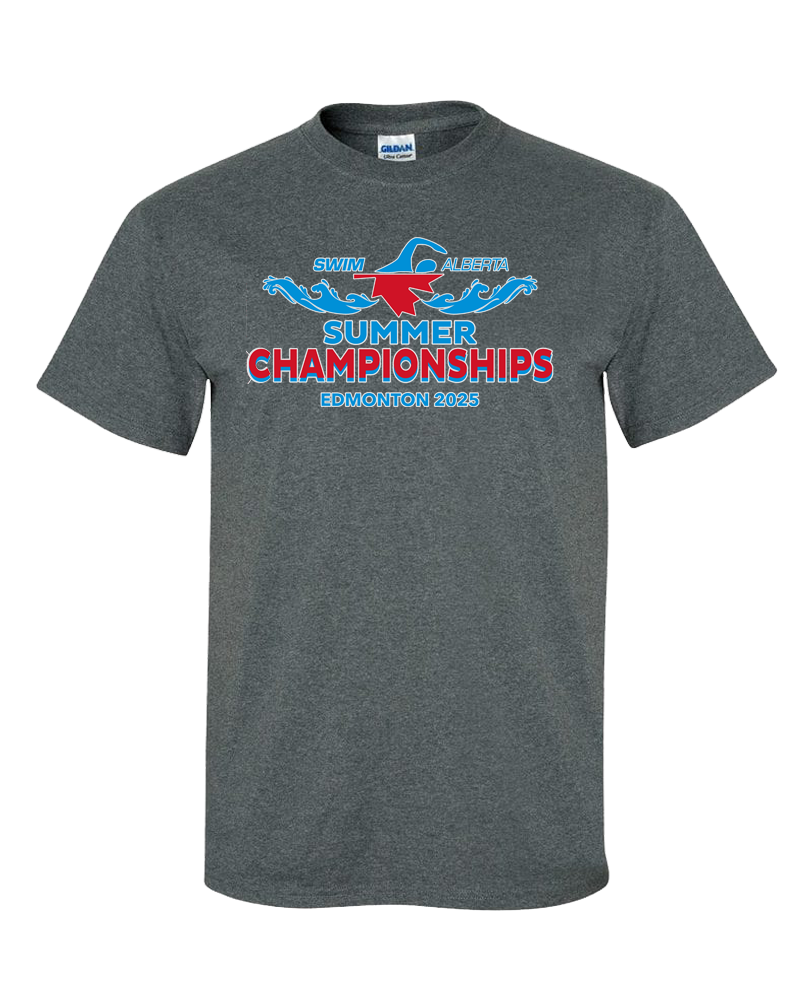 2025 Swim Alberta Summer Provincial Championships T-Shirt with Names on the Back