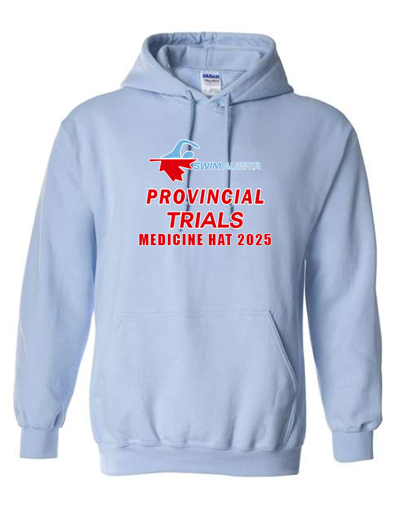 2025 Swim Alberta Summer Provincial Trials Hooded Sweatshirt with Names on the Back