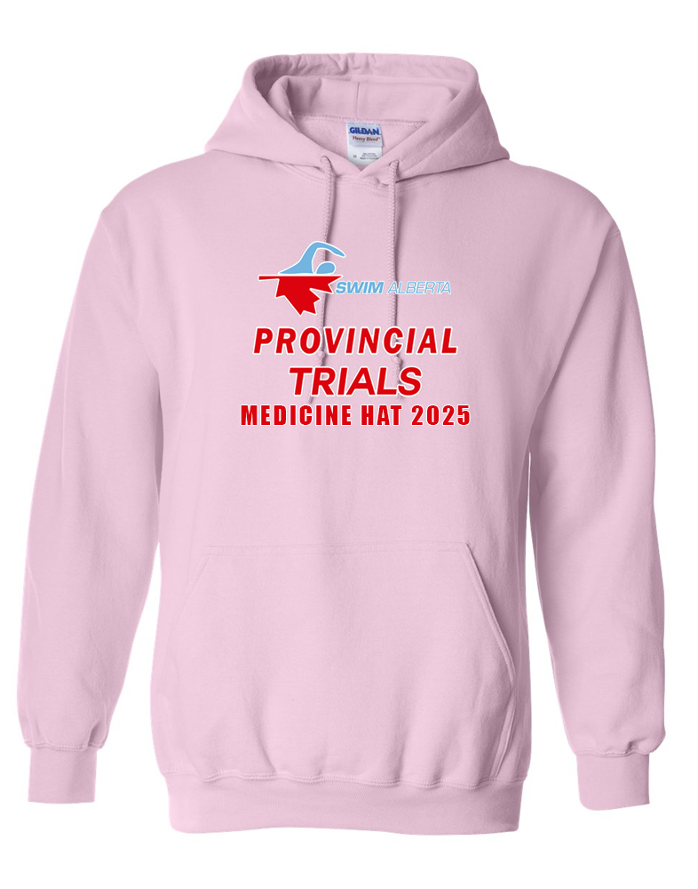 2025 Swim Alberta Summer Provincial Trials Hooded Sweatshirt with Names on the Back