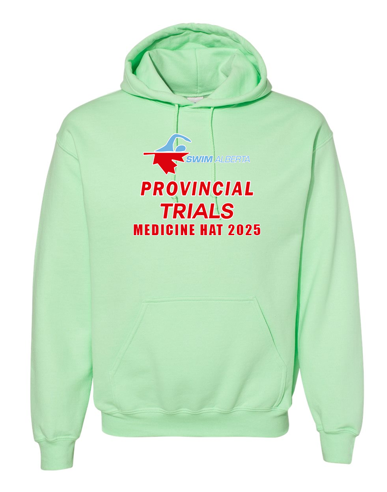 2025 Swim Alberta Summer Provincial Trials Hooded Sweatshirt with Names on the Back