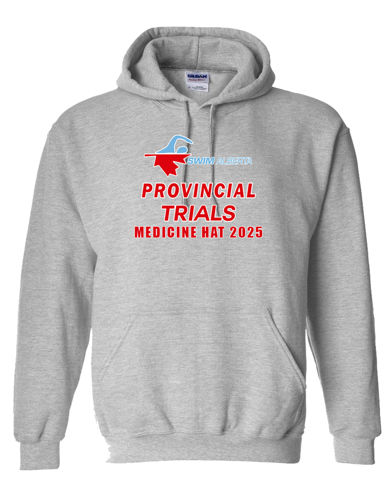 2025 Swim Alberta Summer Provincial Trials Hooded Sweatshirt with Names on the Back