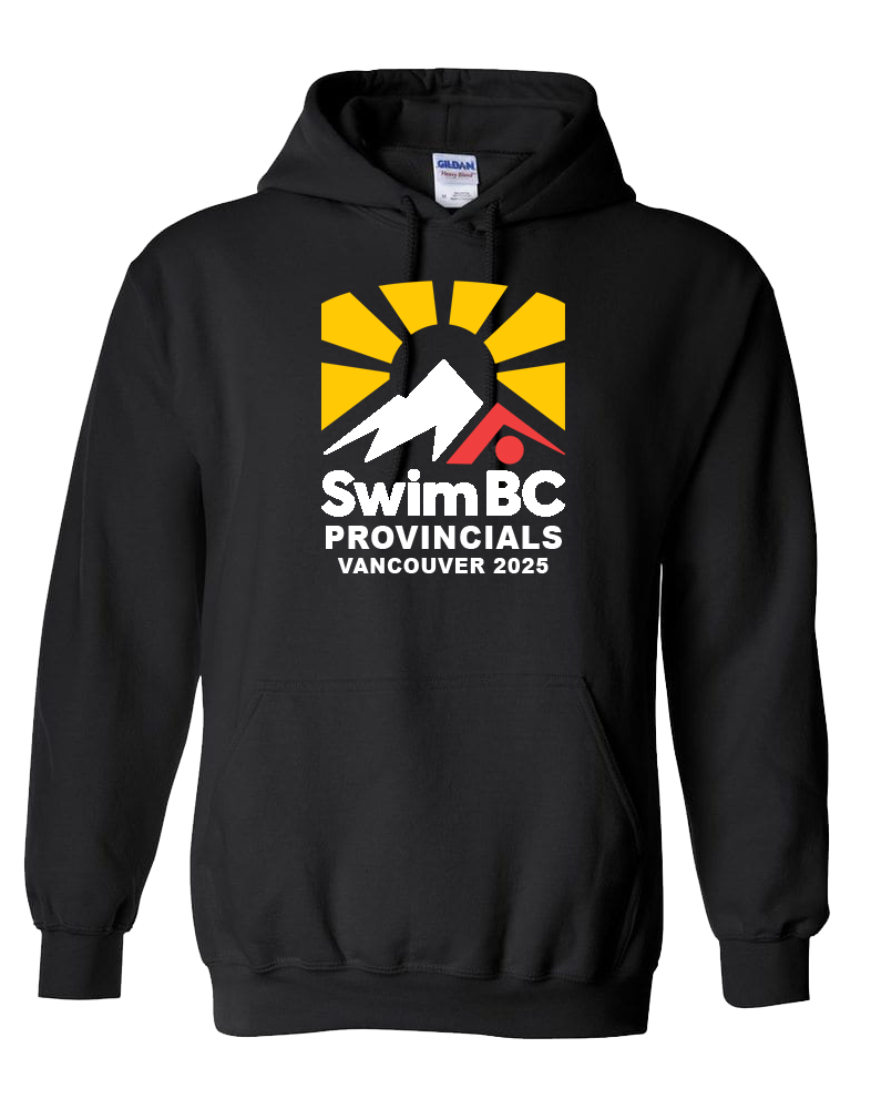 2025 Swim BC Summer Provincial Championships Hooded Sweatshirt with Names on the Back