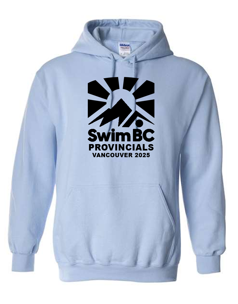 2025 Swim BC Summer Provincial Championships Hooded Sweatshirt with Names on the Back