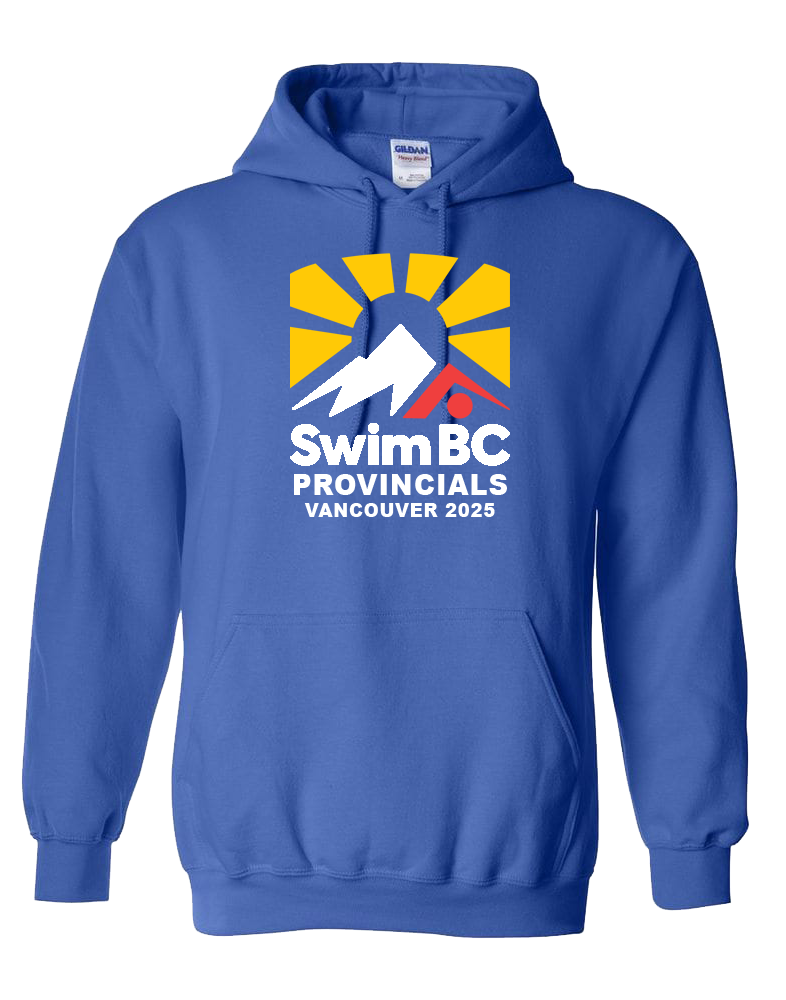 2025 Swim BC Summer Provincial Championships Hooded Sweatshirt with Names on the Back