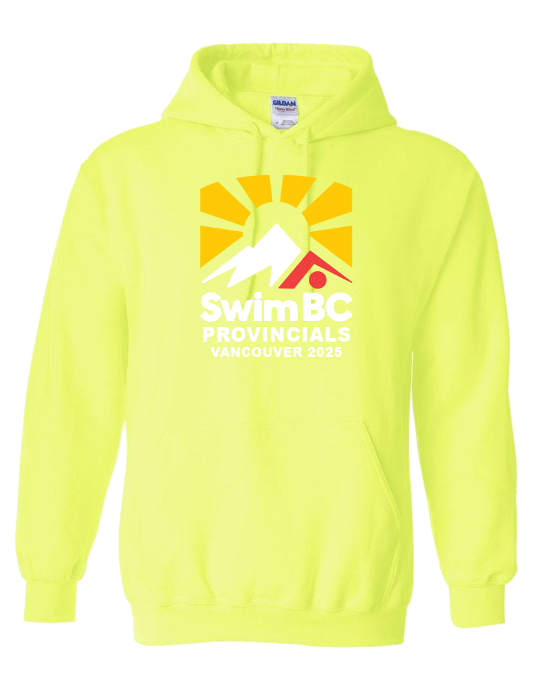 2025 Swim BC Summer Provincial Championships Hooded Sweatshirt with Names on the Back