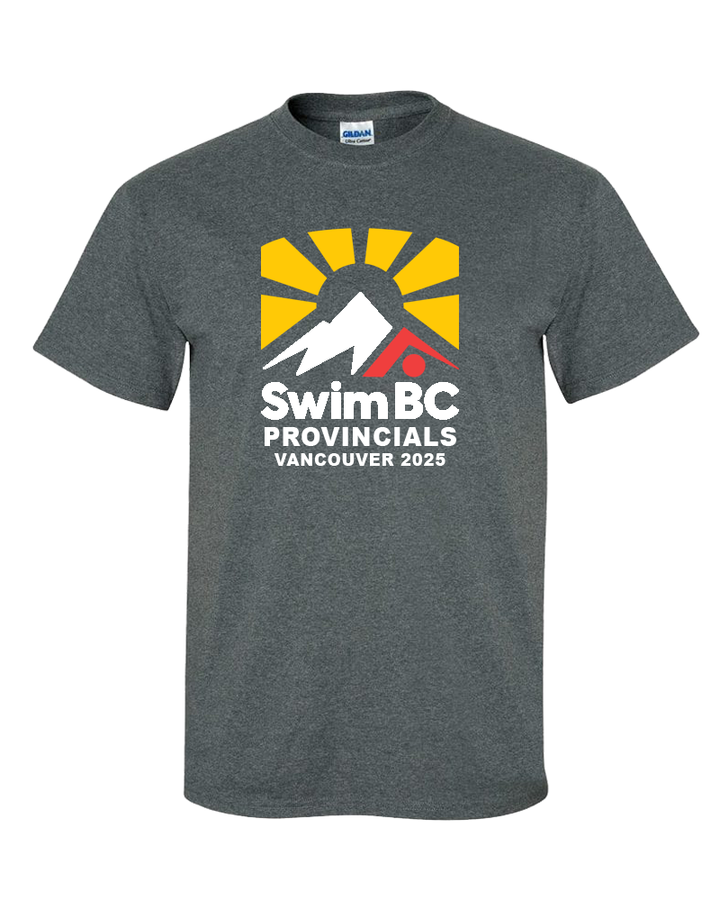2025 Swim BC Summer Provincial Championships T-Shirt with Names on the Back