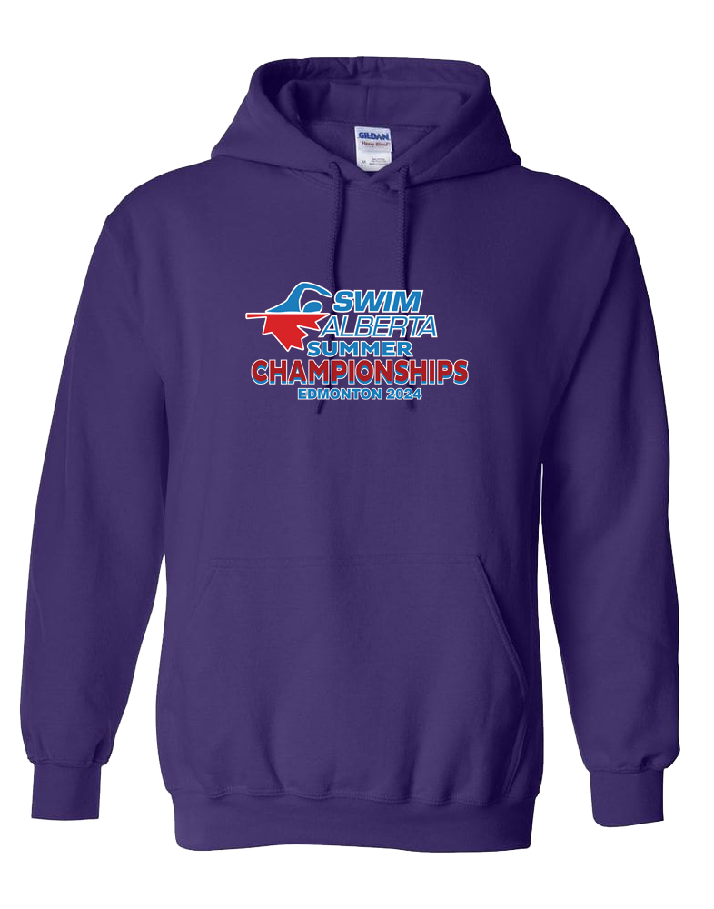 2024 Swim Alberta Summer Championships Hooded Sweatshirt with Names on the Back