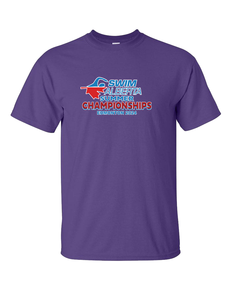 2024 Swim Alberta Summer Championship T-Shirt with Names on the Back