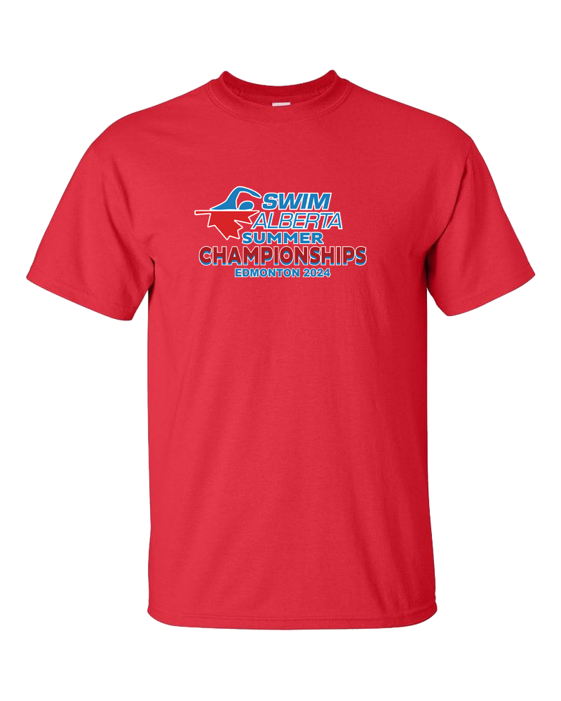 2024 Swim Alberta Summer Championship T-Shirt with Names on the Back