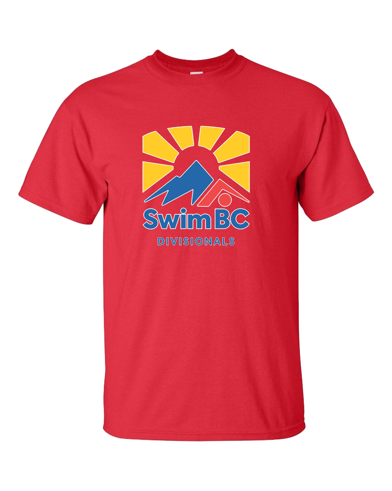 2023 Swim BC Vancouver Coastal and Island Divisionals T-Shirt with Names on the Back