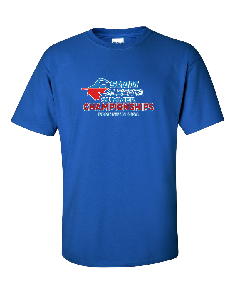 2024 Swim Alberta Summer Championship T-Shirt with Names on the Back