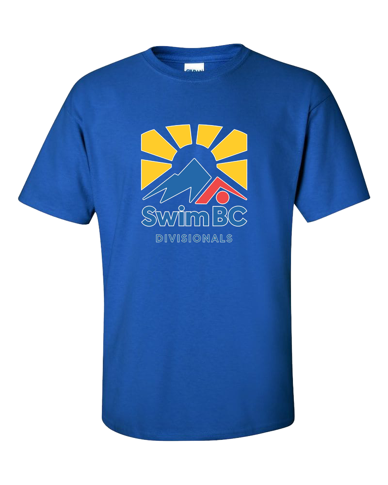 2023 Swim BC Vancouver and Fraser Divisionals T-Shirt with Names on the Back