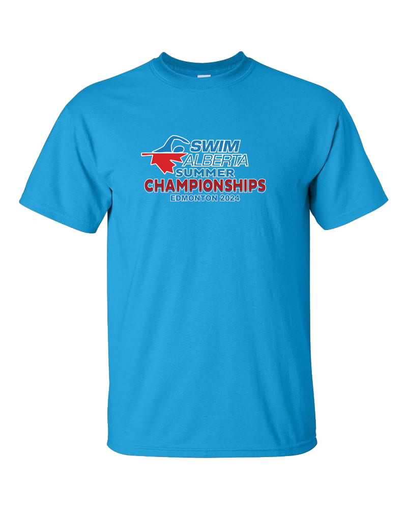 2024 Swim Alberta Summer Championship T-Shirt with Names on the Back