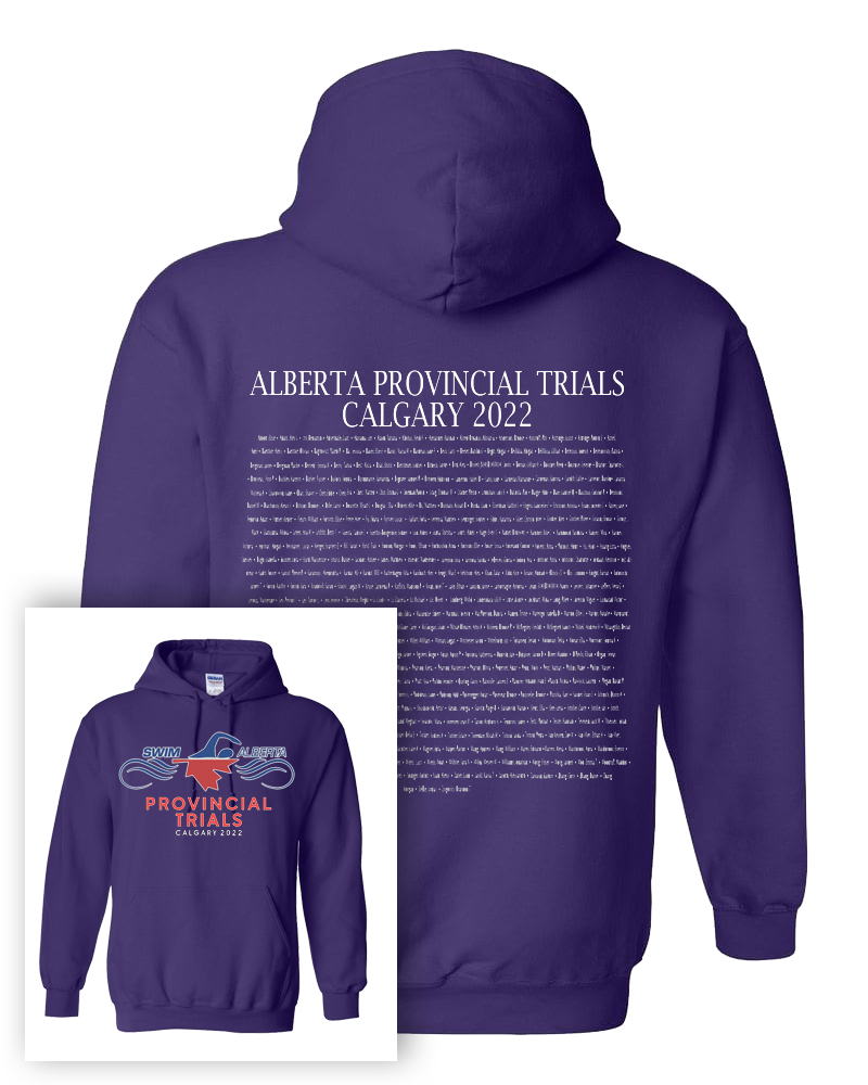 2022 Alberta Provincial Trials Hooded Sweatshirt With Names