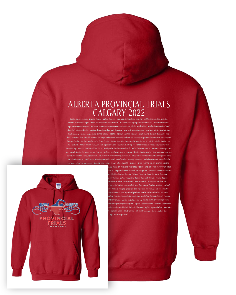 2022 Alberta Provincial Trials Hooded Sweatshirt With Names