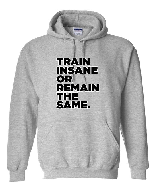 Train Insane or Remain The Same Hooded Sweatshirt