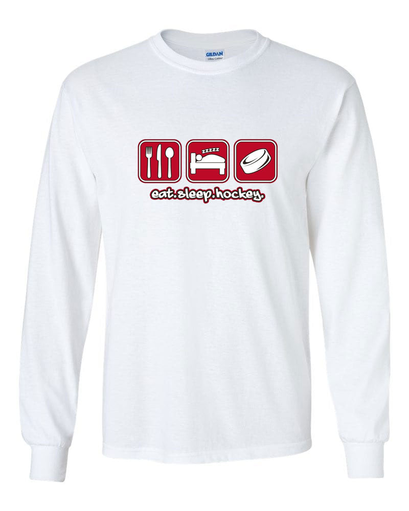 Eat Sleep Hockey Long Sleeve T-Shirt