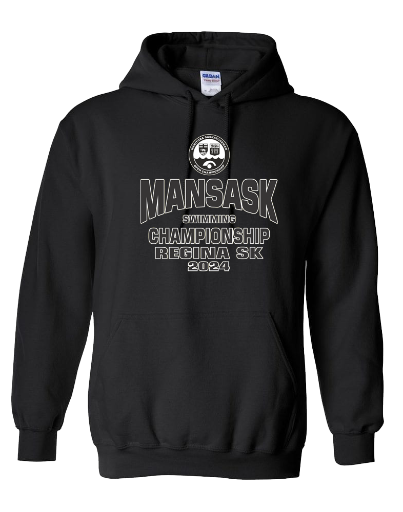 2024 ManSask Swimming Championship Hooded Sweatshirt with Names on the Back