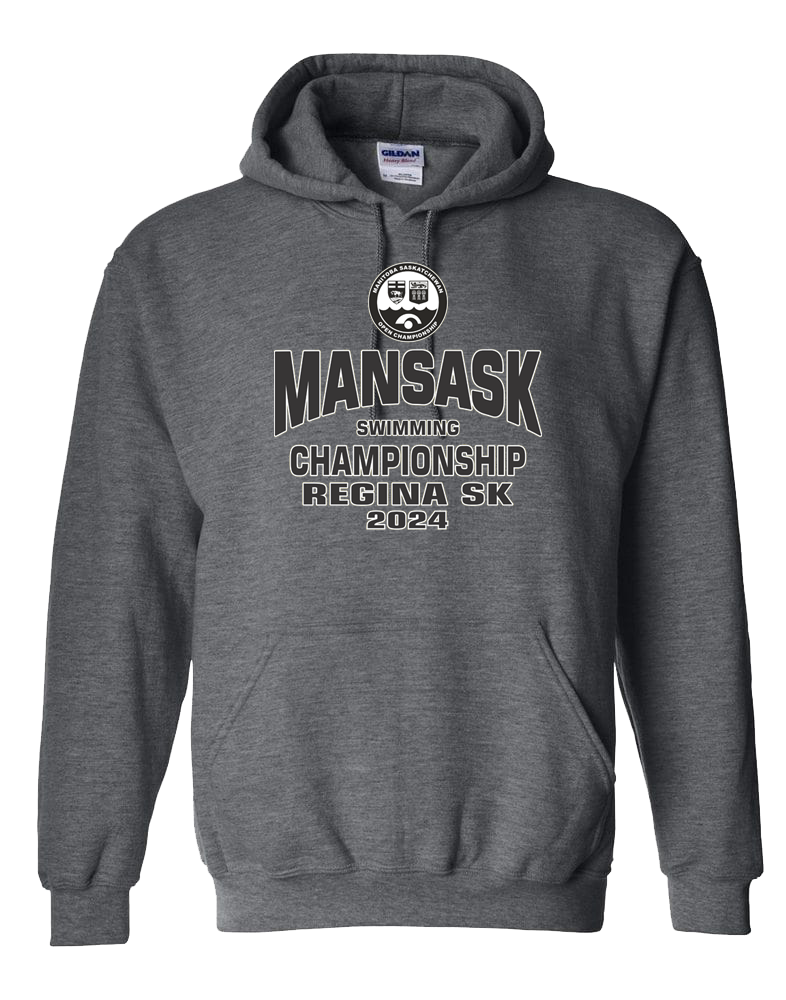 2024 ManSask Swimming Championship Hooded Sweatshirt with Names on the Back