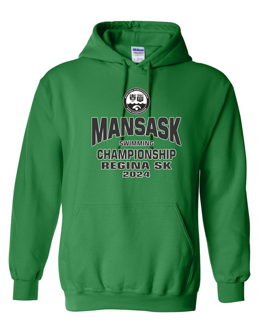 2024 ManSask Swimming Championship Hooded Sweatshirt with Names on the Back