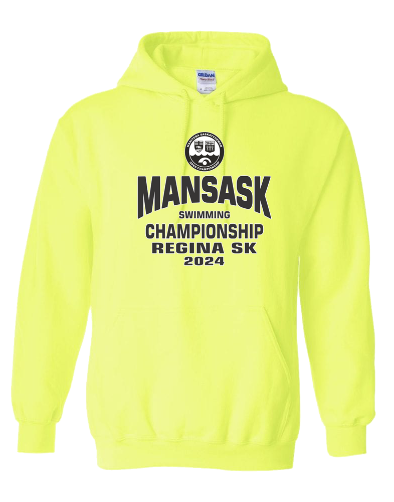 2024 ManSask Swimming Championship Hooded Sweatshirt with Names on the Back