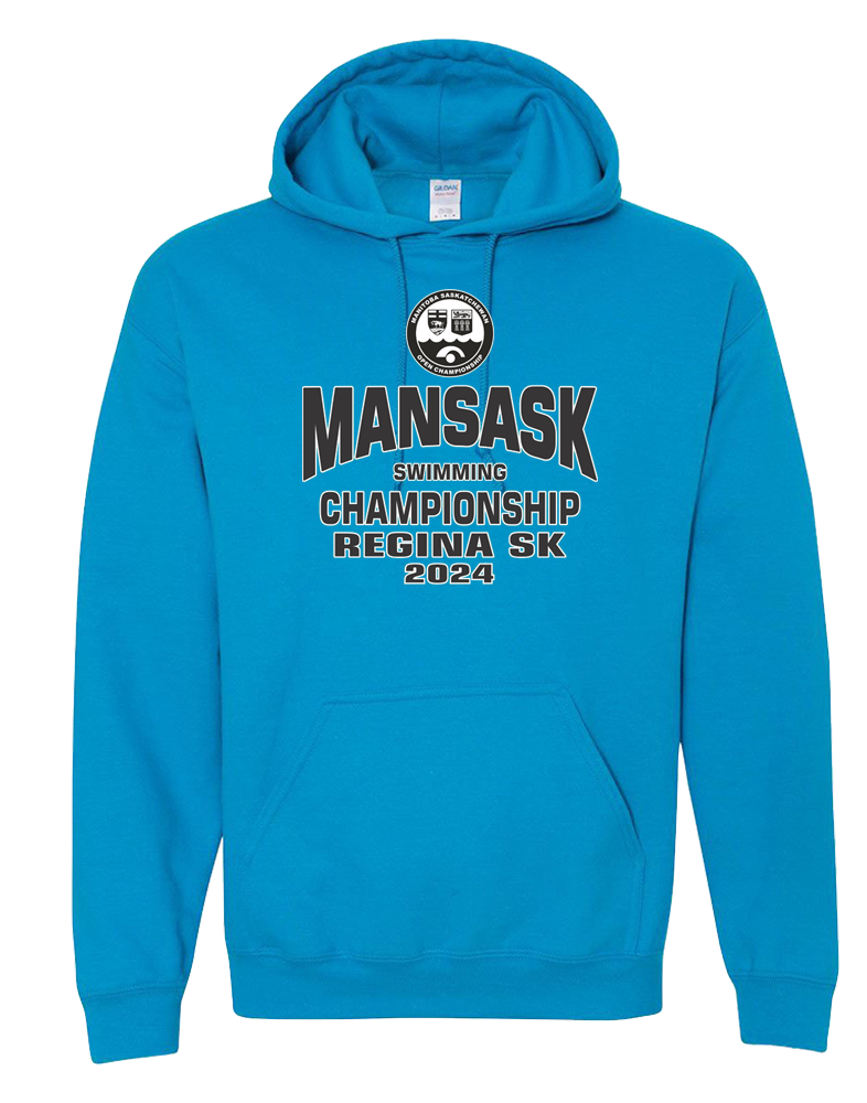 2024 ManSask Swimming Championship Hooded Sweatshirt with Names on the Back