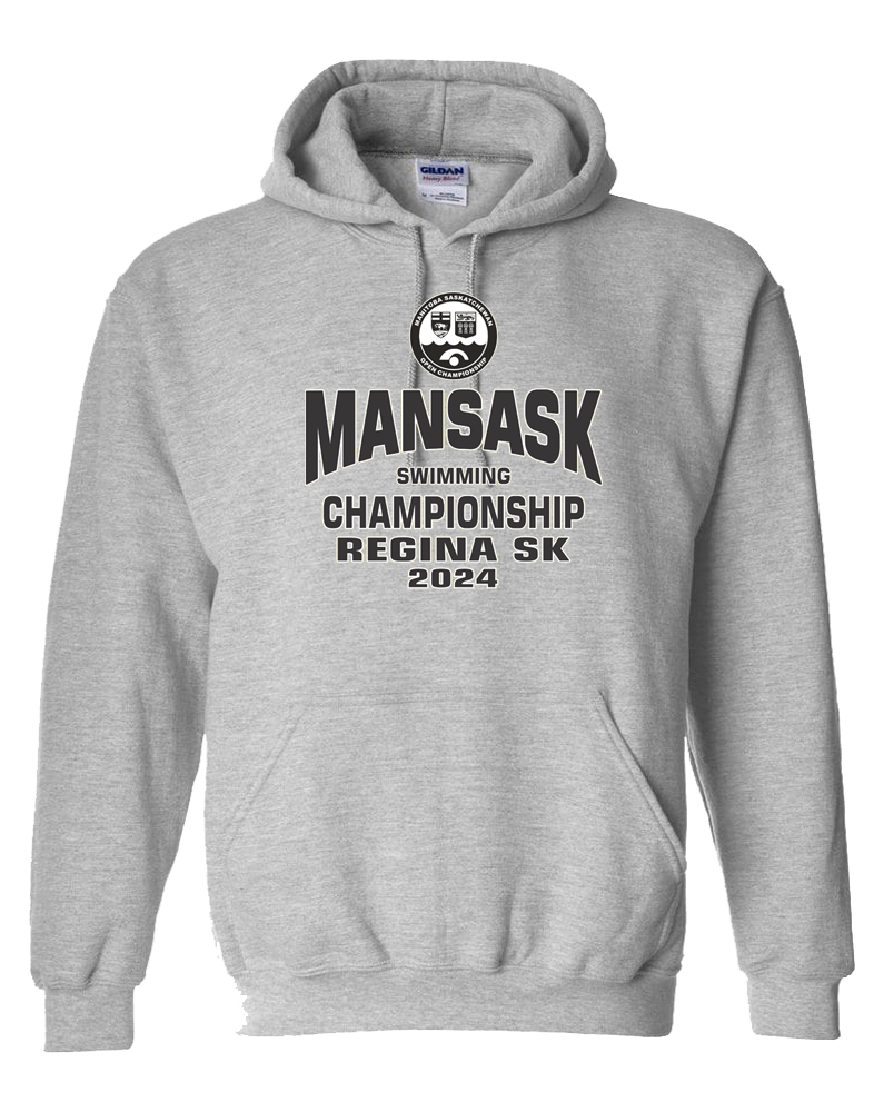 2024 ManSask Swimming Championship Hooded Sweatshirt with Names on the Back