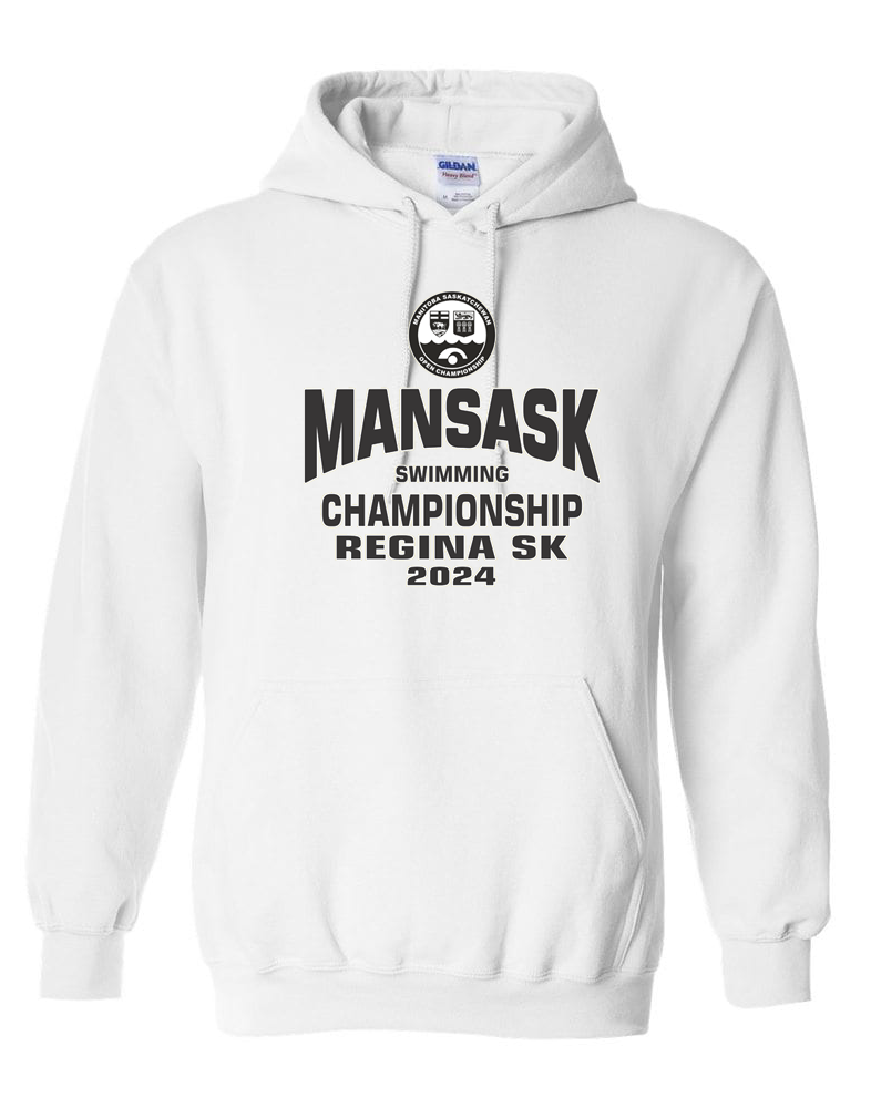 2024 ManSask Swimming Championship Hooded Sweatshirt with Names on the Back