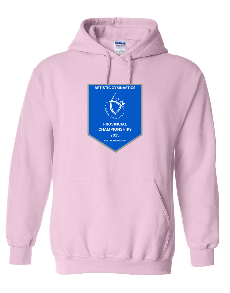 2025 Alberta Artistic Gymnastics Provincial Championships Hooded Sweatshirt with Names on the Back