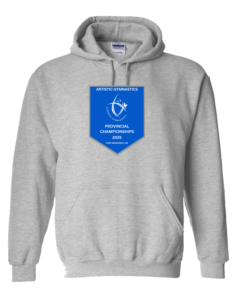 2025 Alberta Artistic Gymnastics Provincial Championships Hooded Sweatshirt with Names on the Back