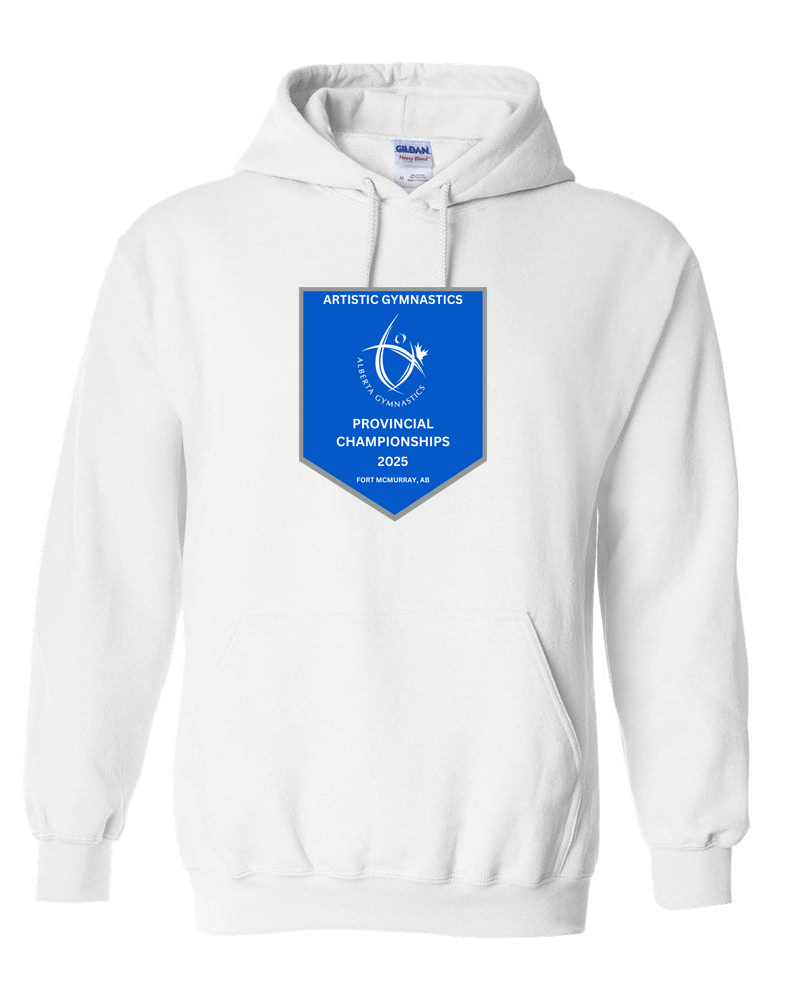 2025 Alberta Artistic Gymnastics Provincial Championships Hooded Sweatshirt with Names on the Back