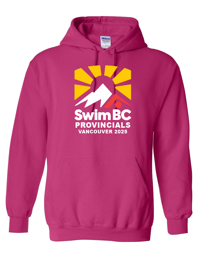 2025 Swim BC Summer Provincial Championships Hooded Sweatshirt with Names on the Back