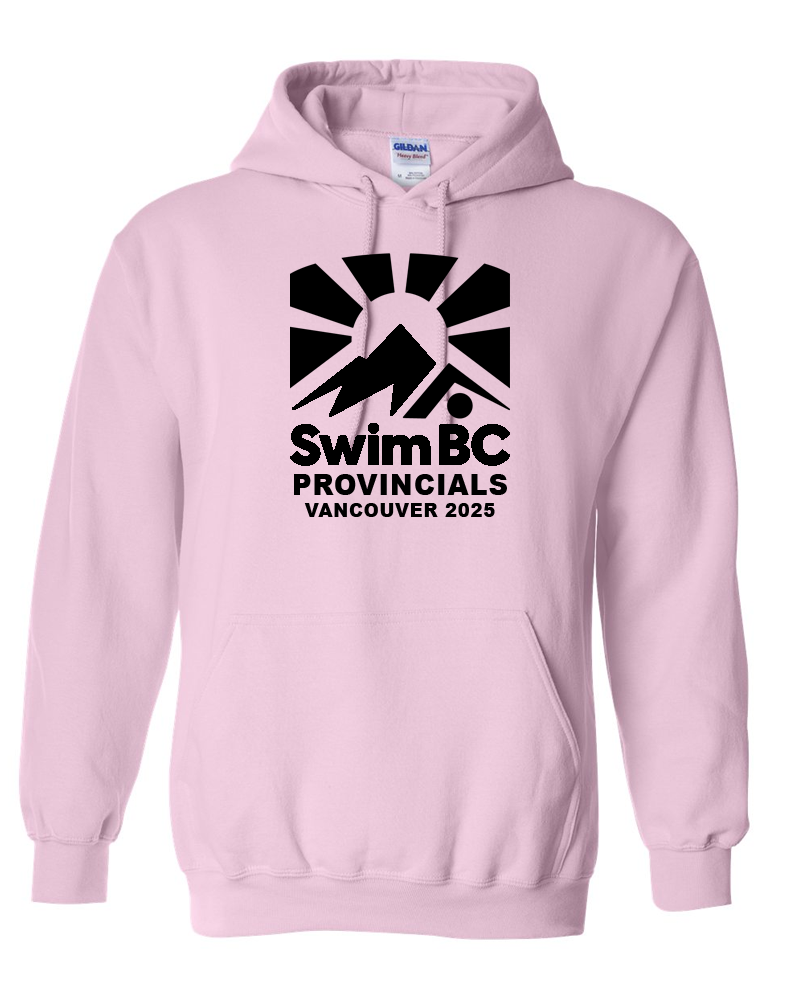 2025 Swim BC Summer Provincial Championships Hooded Sweatshirt with Names on the Back