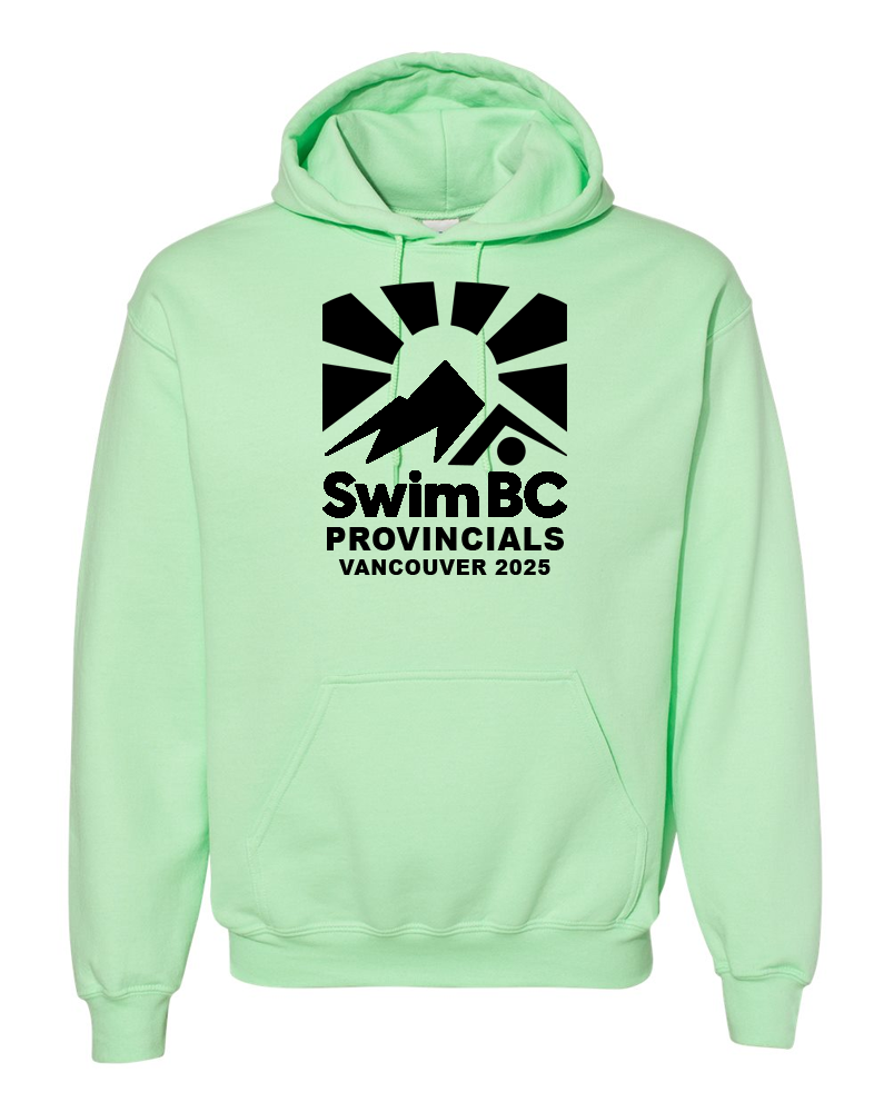 2025 Swim BC Summer Provincial Championships Hooded Sweatshirt with Names on the Back