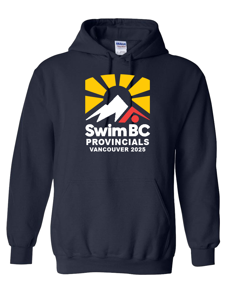 2025 Swim BC Summer Provincial Championships Hooded Sweatshirt with Names on the Back