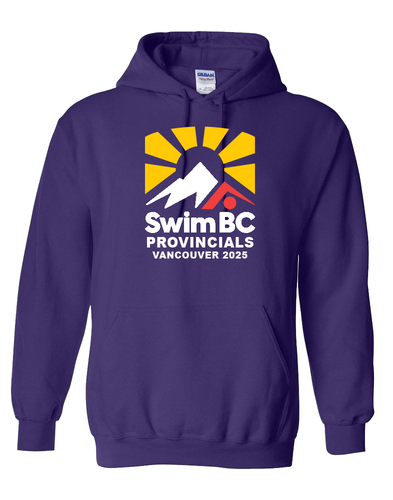 2025 Swim BC Summer Provincial Championships Hooded Sweatshirt with Names on the Back