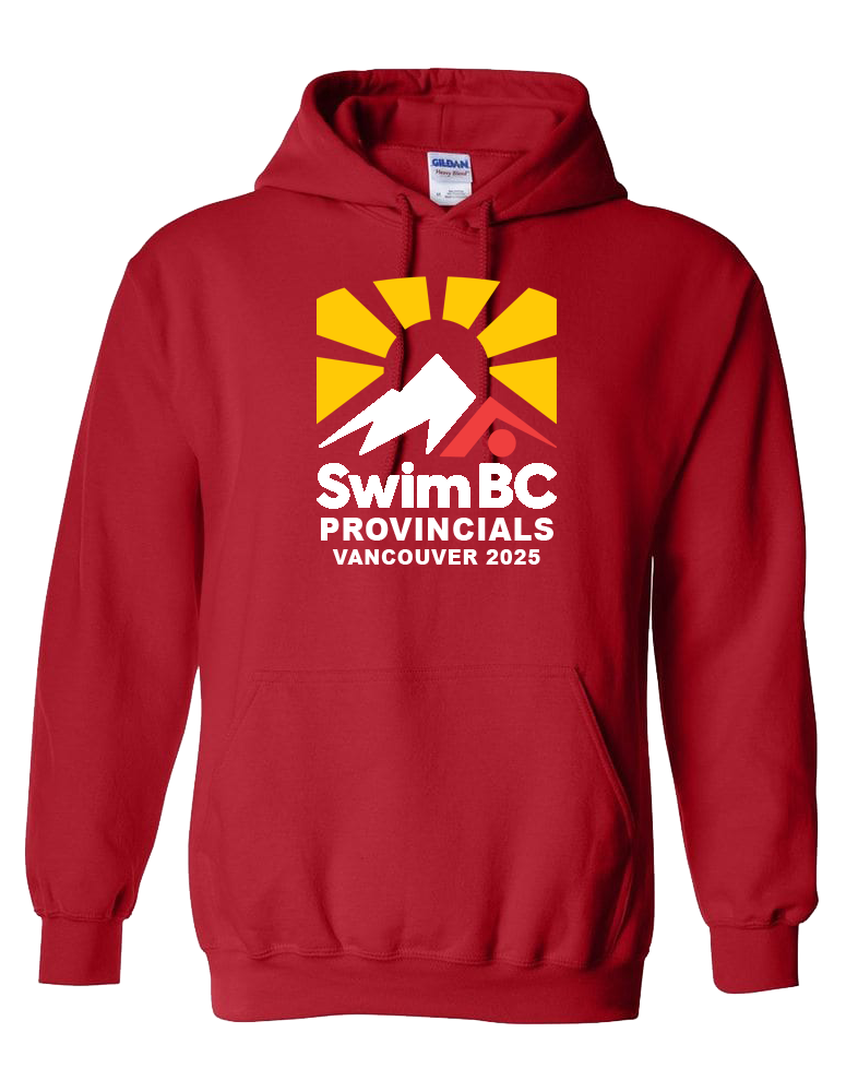 2025 Swim BC Summer Provincial Championships Hooded Sweatshirt with Names on the Back