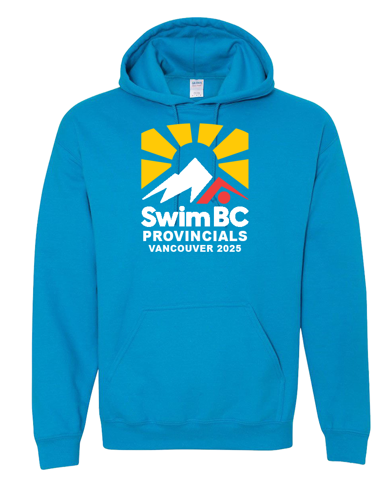 2025 Swim BC Summer Provincial Championships Hooded Sweatshirt with Names on the Back