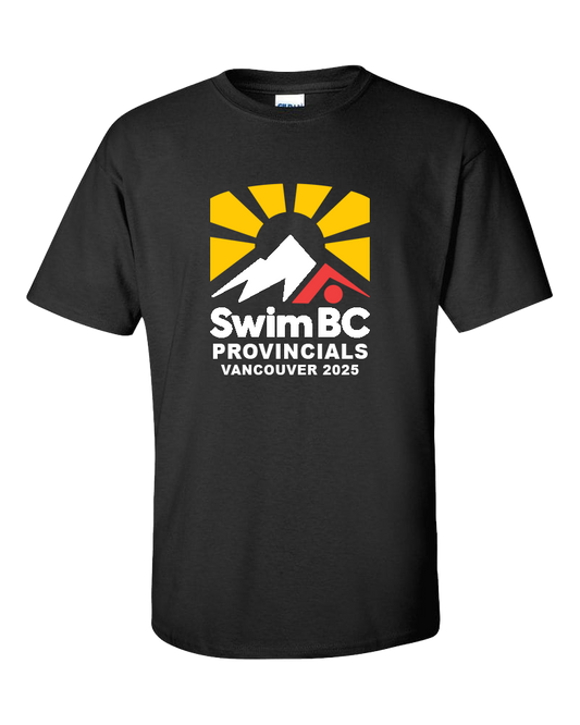 2025 Swim BC Summer Provincial Championships T-Shirt with Names on the Back